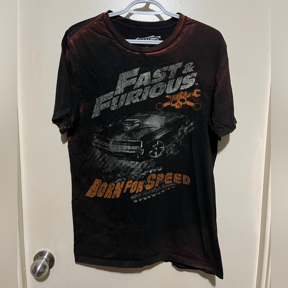UNIVERSAL STUDIOS FAST AND FURIOUS BORN FOR SPEED T-SHIRT